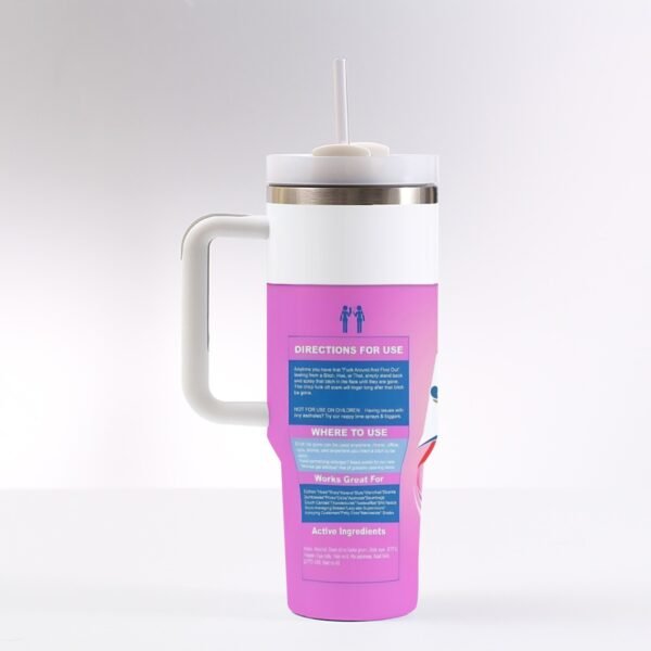 40 oz ‘B*tch Be Gone’ Stainless Steel Tumbler – Sip with Confidence, Spray with Sass!
