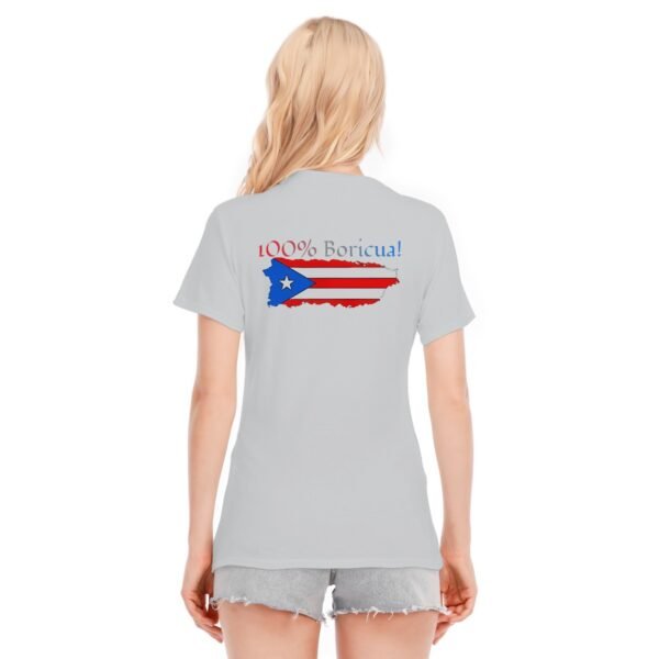 "100% Boricua" Women's T-Shirt – Flaunt Your Puerto Rican Pride!