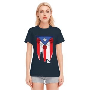 "Puerto Rican Strength" Women's T-Shirt – Boldly Embrace Your Roots!