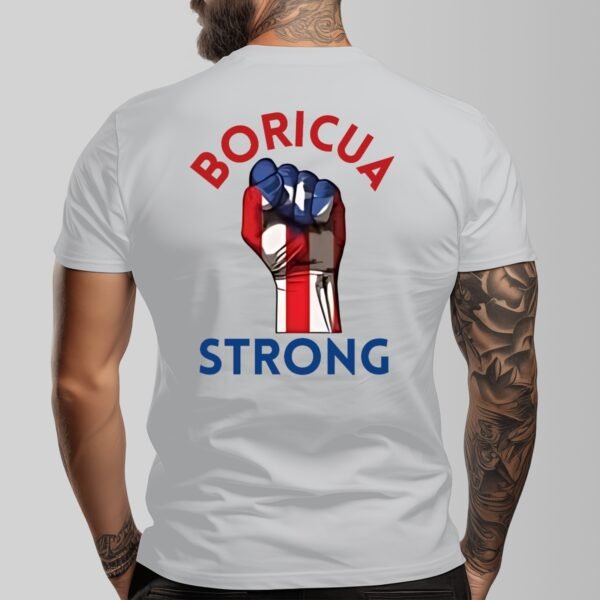"Boricua Strong" Men's T-Shirt – Stand Tall, Wear Your Pride