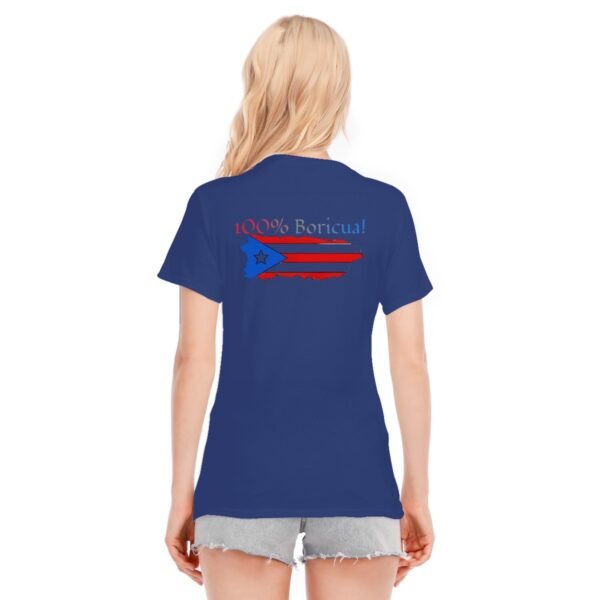 "100% Boricua" Women's T-Shirt – Flaunt Your Puerto Rican Pride!