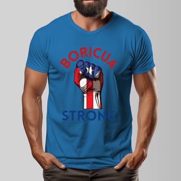 "Boricua Strong" Men's T-Shirt – Stand Tall, Wear Your Pride