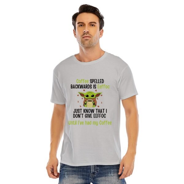 Men's Coffee First, Attitude Later – Funny Yoda-Inspired Graphic Tee!