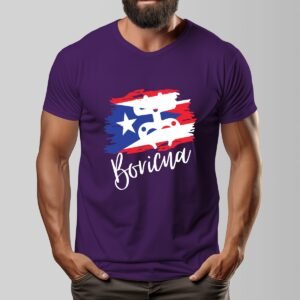 "Boricua" Men's Dark T-Shirt – Proudly Represent Your Puerto Rican Roots!