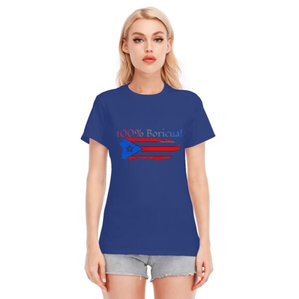 "100% Boricua" Women's T-Shirt – Flaunt Your Puerto Rican Pride!