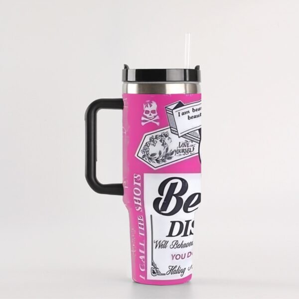 40 oz ‘Beautiful Disaster’ Stainless Steel Tumbler – Perfectly Imperfect, Just Like You!