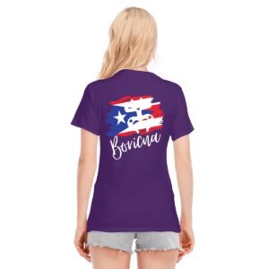 "Boricua" Women's Dark T-Shirt – Celebrate Your Puerto Rican Heritage!