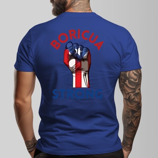 "Boricua Strong" Men's T-Shirt – Stand Tall, Wear Your Pride