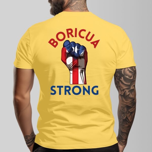"Boricua Strong" Men's T-Shirt – Stand Tall, Wear Your Pride