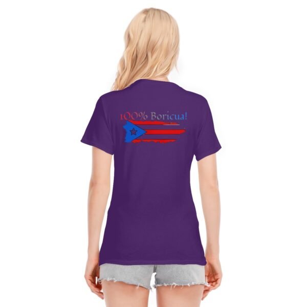 "100% Boricua" Women's T-Shirt – Flaunt Your Puerto Rican Pride!