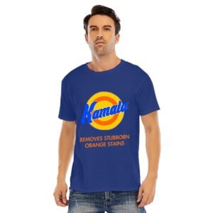 "Kamala Removes Stubborn Orange Stains" Men's T-Shirt – Make a Bold Statement!