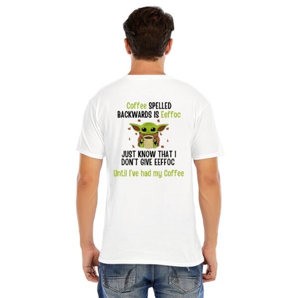 Men's Coffee First, Attitude Later – Funny Yoda-Inspired Graphic Tee!