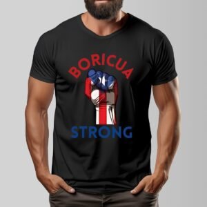 "Boricua Strong" Men's T-Shirt – Stand Tall, Wear Your Pride