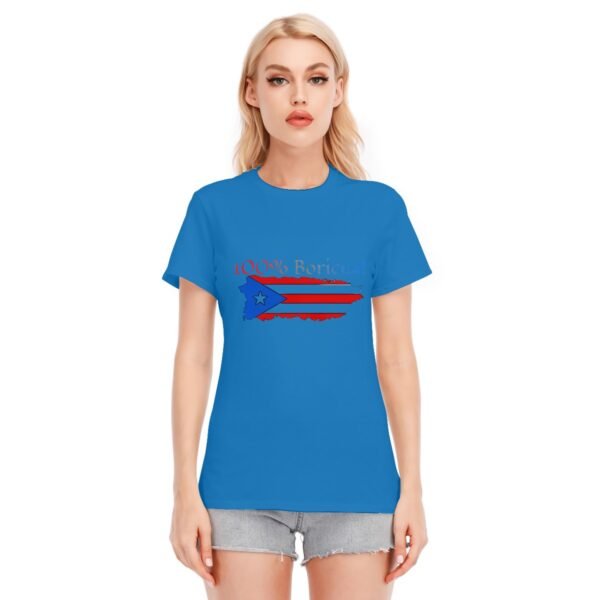 "100% Boricua" Women's T-Shirt – Flaunt Your Puerto Rican Pride!