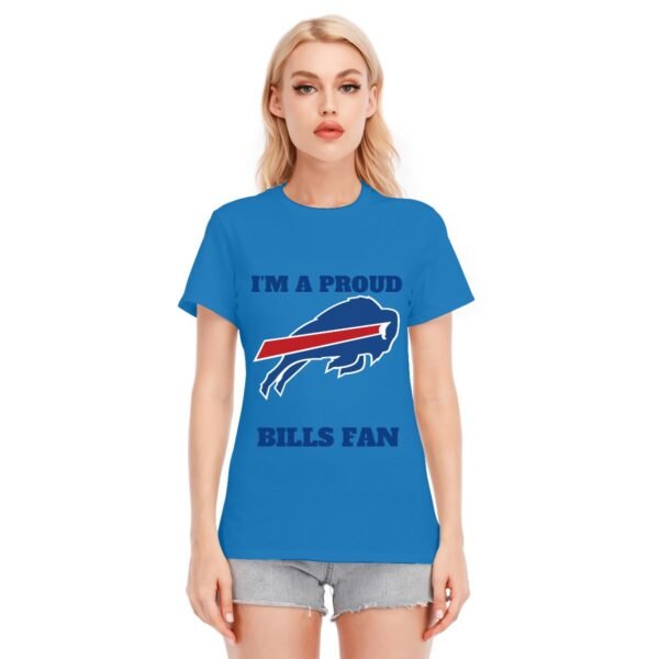 "I'm a Proud Bills Fan" Women's T-Shirt – Boldly Show Your Team Pride!