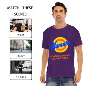 "Kamala Removes Stubborn Orange Stains" Men's T-Shirt – Make a Bold Statement!