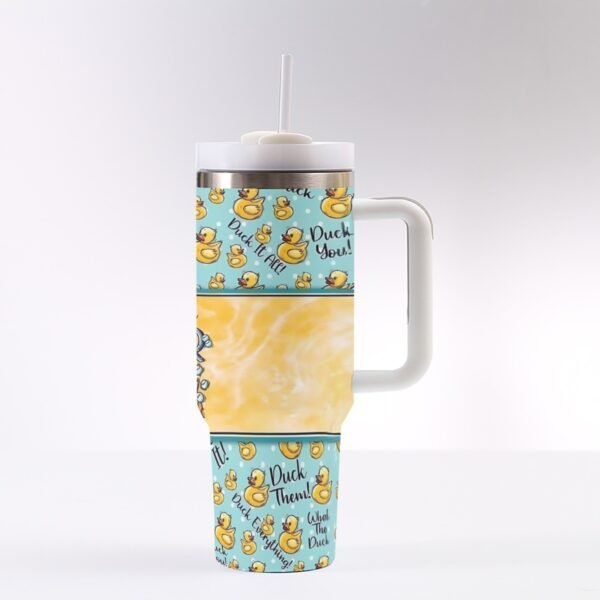"40 oz ‘It’s Never Duck’ Stainless Steel Tumbler – Sip in Style and Say it Loud!"