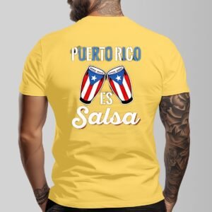 "Puerto Rico es Salsa" Men's T-Shirt – Dance to Your Roots!