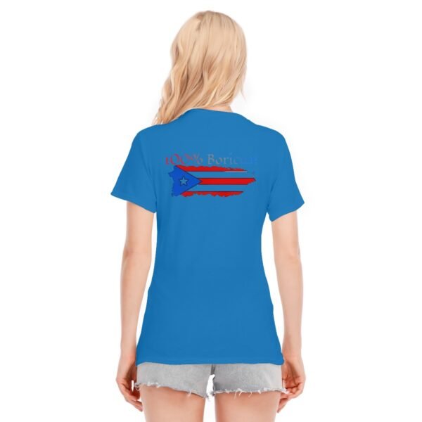 "100% Boricua" Women's T-Shirt – Flaunt Your Puerto Rican Pride!