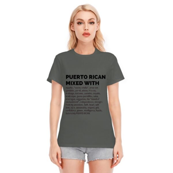 "Puerto Rican Mixed With" Women's T-Shirt – Wear Your Culture Proudly