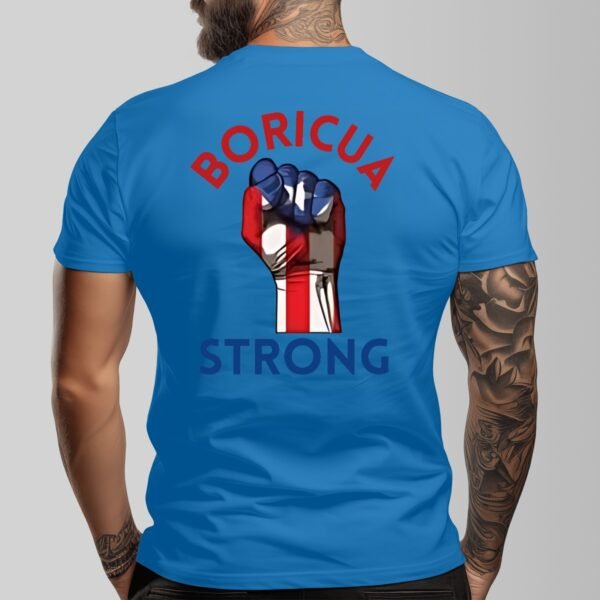 "Boricua Strong" Men's T-Shirt – Stand Tall, Wear Your Pride
