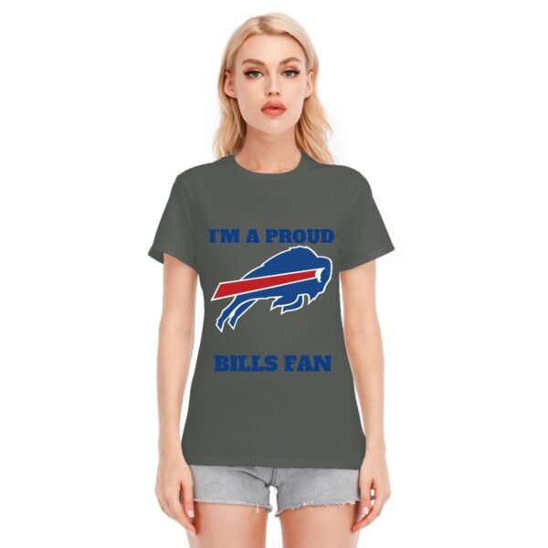 "I'm a Proud Bills Fan" Women's T-Shirt – Boldly Show Your Team Pride!