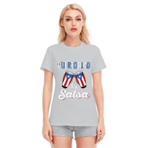 "Puerto Rico es Salsa" Women's T-Shirt – Dance Through Life with Pride!