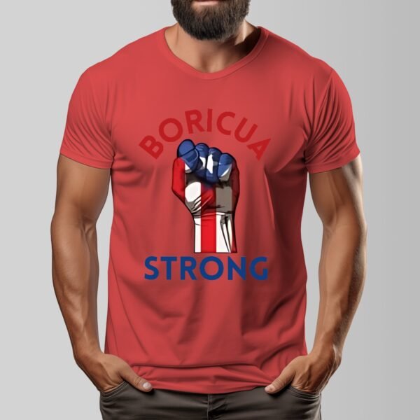 "Boricua Strong" Men's T-Shirt – Stand Tall, Wear Your Pride