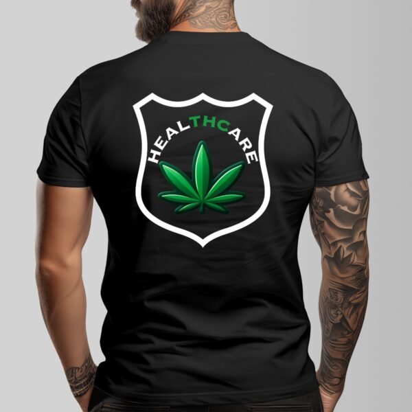 "Healthcare" Men's Dark T-Shirt – Advocate for the Green Side of Wellness!