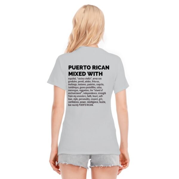 "Puerto Rican Mixed With" Women's T-Shirt – Wear Your Culture Proudly