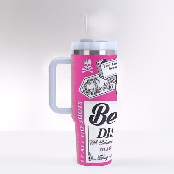 40 oz ‘Beautiful Disaster’ Stainless Steel Tumbler – Perfectly Imperfect, Just Like You!