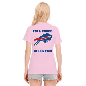 "I'm a Proud Bills Fan" Women's T-Shirt – Boldly Show Your Team Pride!