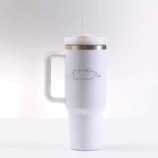 "Puerto Rico Map" 40 oz Tumbler with Handle – Sip with Island Pride!