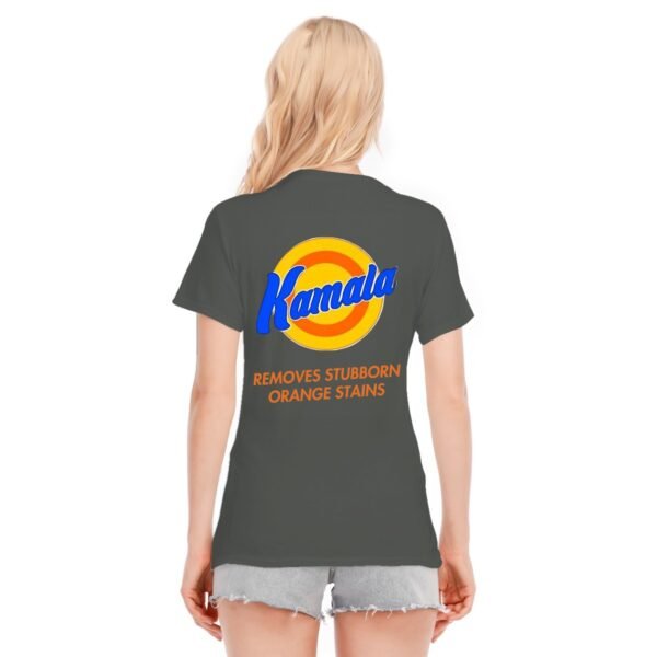 "Kamala Removes Stubborn Orange Stains" Women's T-Shirt – Clean Up in Style!