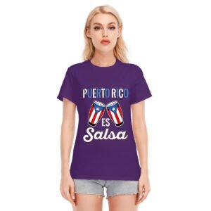 "Puerto Rico es Salsa" Women's T-Shirt – Dance Through Life with Pride!