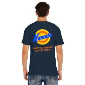 "Kamala Removes Stubborn Orange Stains" Men's T-Shirt – Make a Bold Statement!