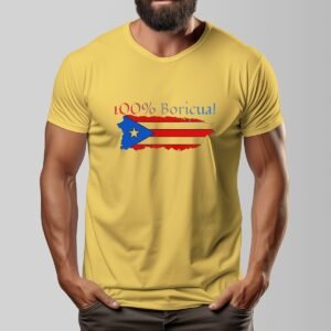 "100% Boricua" Men's T-Shirt – Wear Your Puerto Rican Pride Boldly!