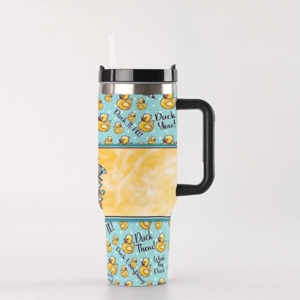 "40 oz ‘It’s Never Duck’ Stainless Steel Tumbler – Sip in Style and Say it Loud!"