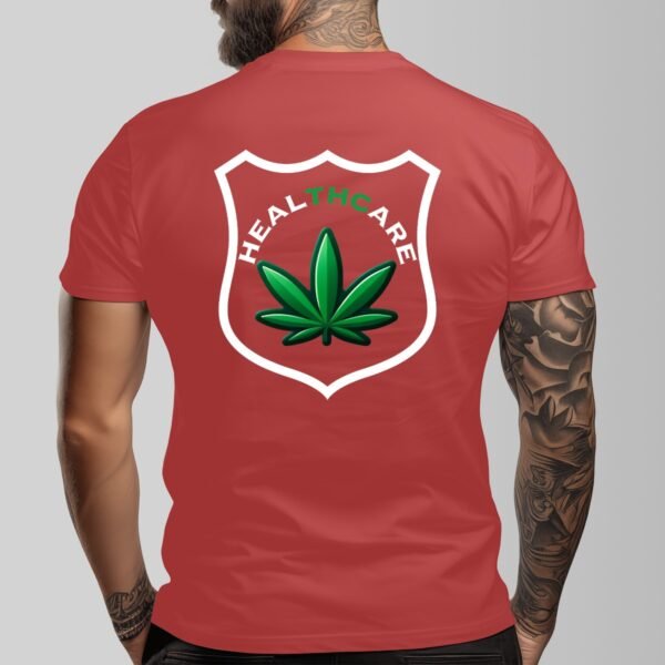 "Healthcare" Men's Dark T-Shirt – Advocate for the Green Side of Wellness!