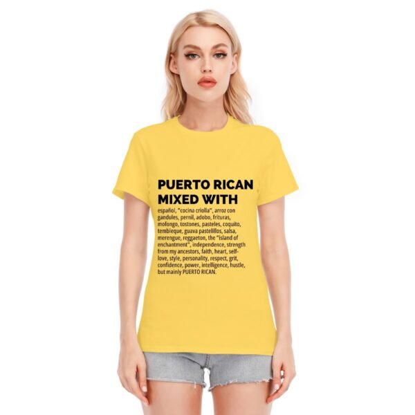 "Puerto Rican Mixed With" Women's T-Shirt – Wear Your Culture Proudly