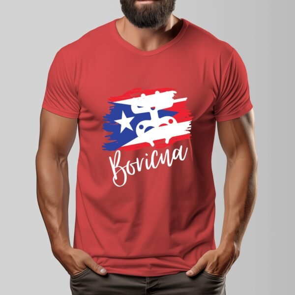 "Boricua" Men's Dark T-Shirt – Proudly Represent Your Puerto Rican Roots!