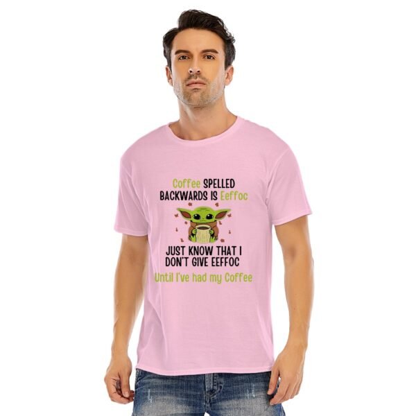 Men's Coffee First, Attitude Later – Funny Yoda-Inspired Graphic Tee!