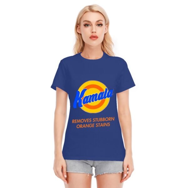 "Kamala Removes Stubborn Orange Stains" Women's T-Shirt – Clean Up in Style!