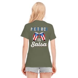 "Puerto Rico es Salsa" Women's T-Shirt – Dance Through Life with Pride!