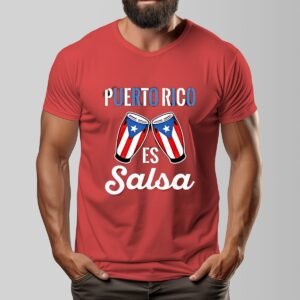 "Puerto Rico es Salsa" Men's T-Shirt – Dance to Your Roots!