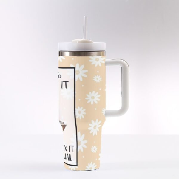 40 oz ‘Let God Fix It’ Stainless Steel Tumbler – For When You’re Feeling Holy, But Also Kinda Dangerous