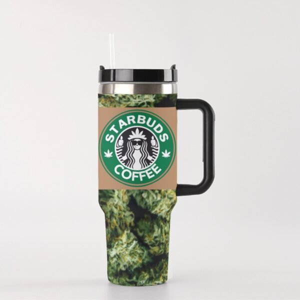 "Starbuds Coffee" 40 oz Tumbler – Sip, Relax, and Unwind!