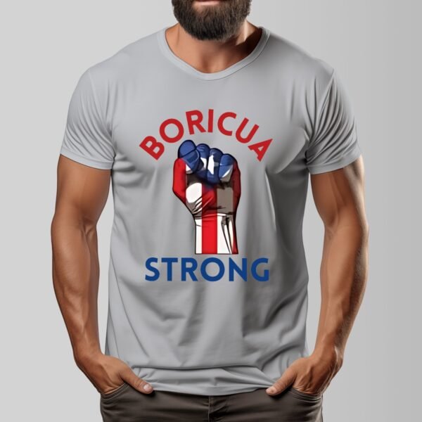 "Boricua Strong" Men's T-Shirt – Stand Tall, Wear Your Pride