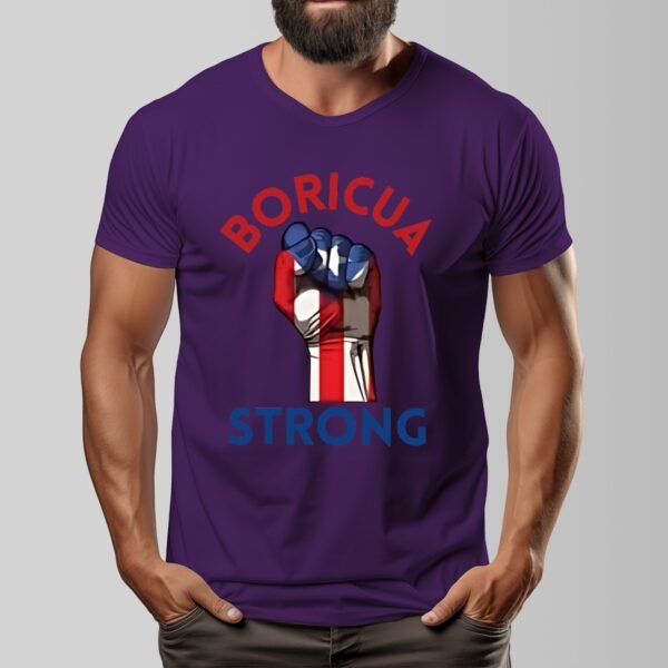 "Boricua Strong" Men's T-Shirt – Stand Tall, Wear Your Pride