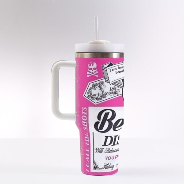 40 oz ‘Beautiful Disaster’ Stainless Steel Tumbler – Perfectly Imperfect, Just Like You!